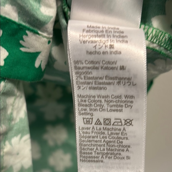 J. Crew Green Button Down Sleeveless Polo Shirt - Picture 9 of 10